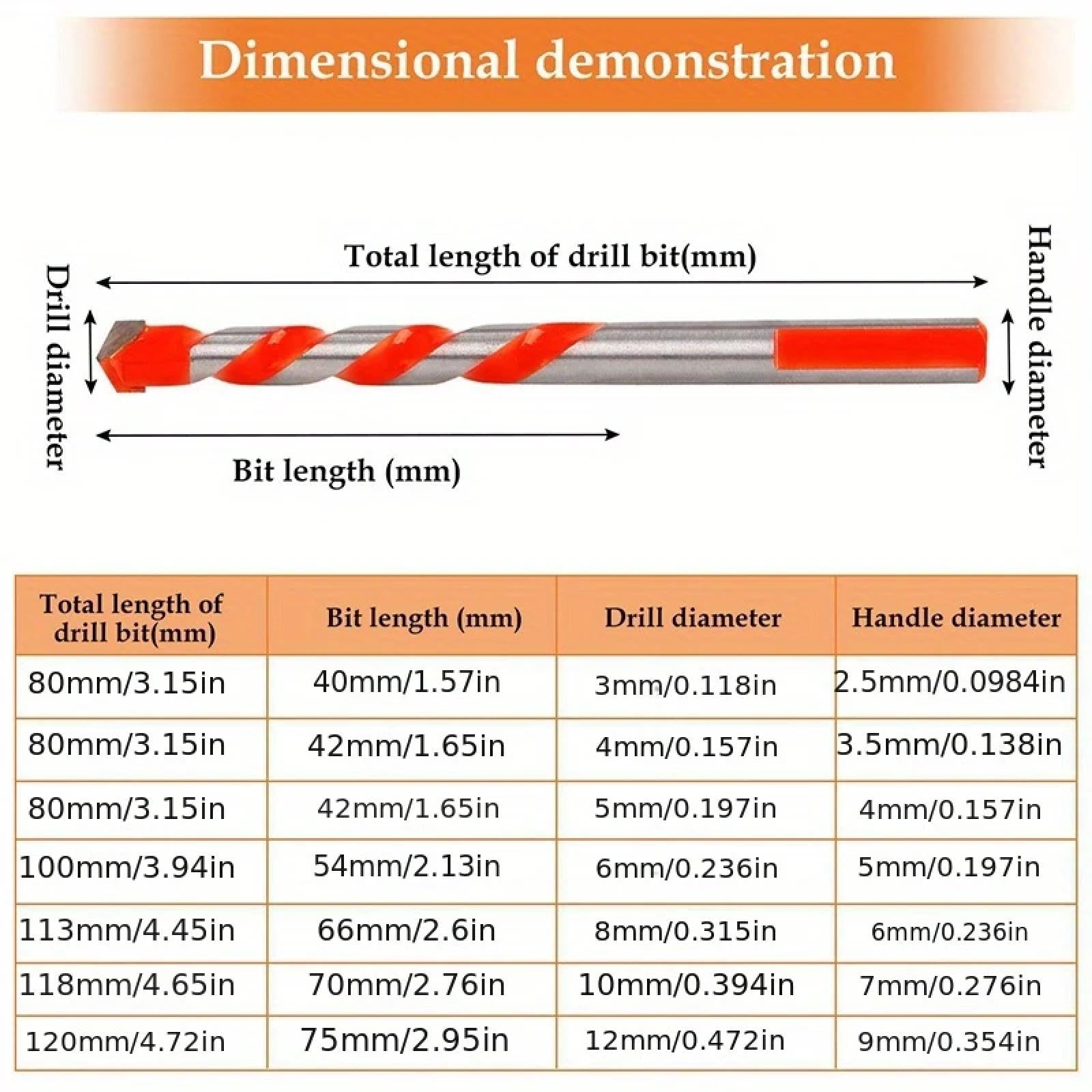 Wiertło do metalu z kobaltu, zestaw wierteł do muru z węglika wolframu 3-12 mm, zestaw 16 (12 szt. 3-12 mm)