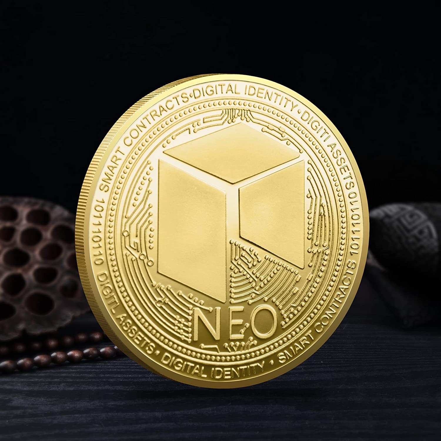 Amazon | 2022年版 NEOコイン 暗号コイン 暗号通貨のお気に入りのネオコイン 物理的な記念コイン-2枚 通販