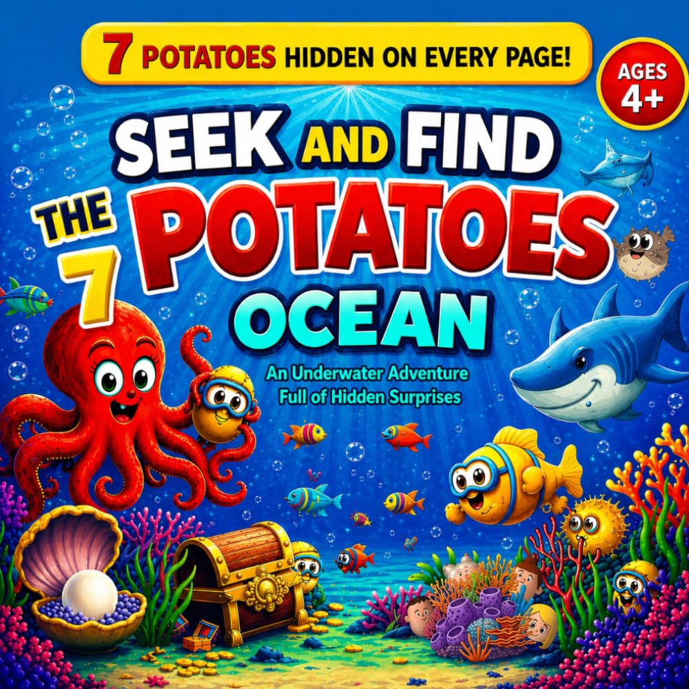 Seek and Find the 7 Potatoes – Ocean: A Fun Underwater Search and Find Game for Kids