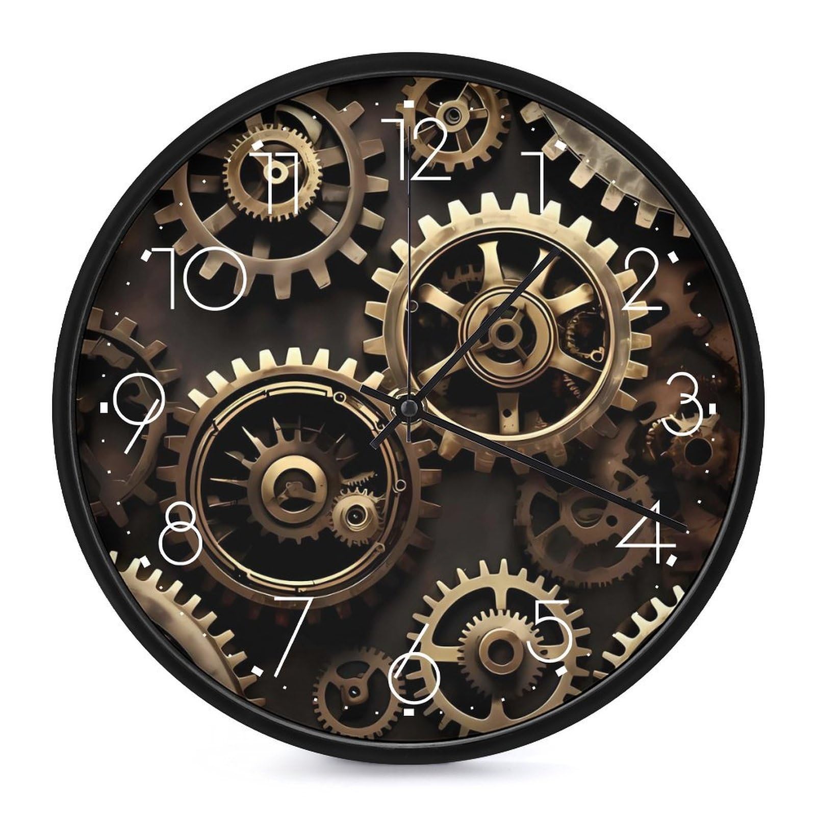 Horloge steampunk silencieuse pour stopper le tic-tac stressant dans la chambre