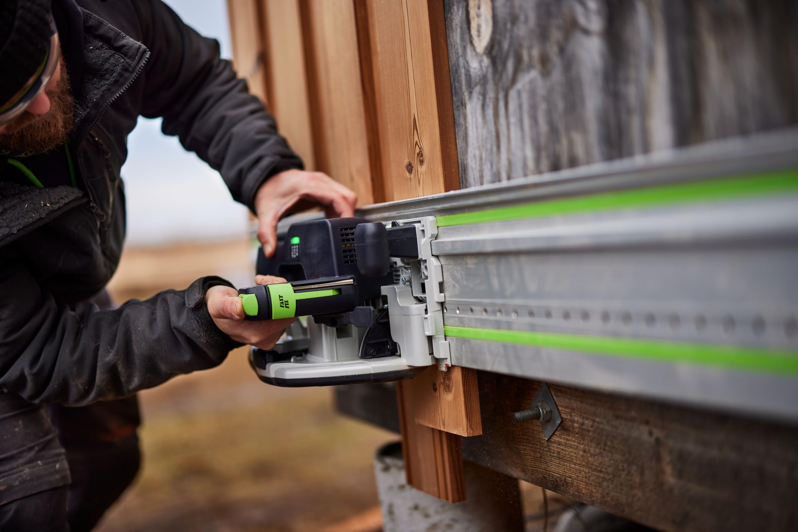 Festool Akumulatorowa ręczna piła tarczowa HKC 55 KEB-Basic-FSK 420 – wydajna piła tarczowa 18 V, mobilne piłowanie, precyzyjne cięcie, KickbackStop