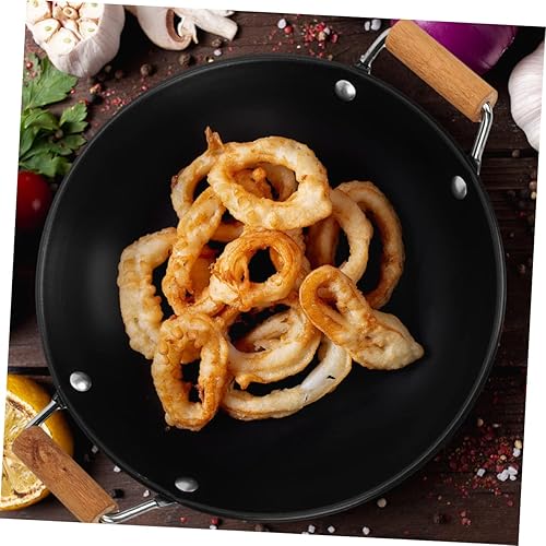 Miniatura 9 de Plancha de acero inoxidable, antiadherente, compatible con estufa eléctrica, con tapa, 12 pulgadas