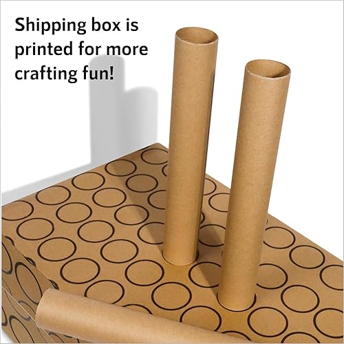 Miniatura 5 de 54 tubos de papel de cartón para manualidades, rollos de papel kraft grueso de 10 x 1.5 pulgadas para aulas, proyectos, bricolaje, artes y