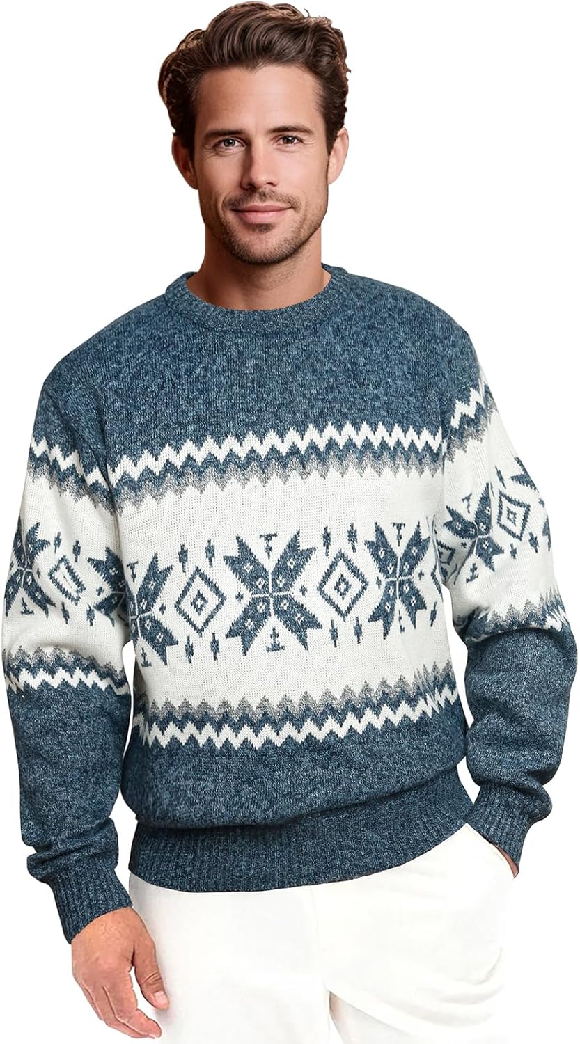 Mens Fleece Pullovers Sweaters Vintage Funny Aesthetic Sweater Ugly Christmas Jumper