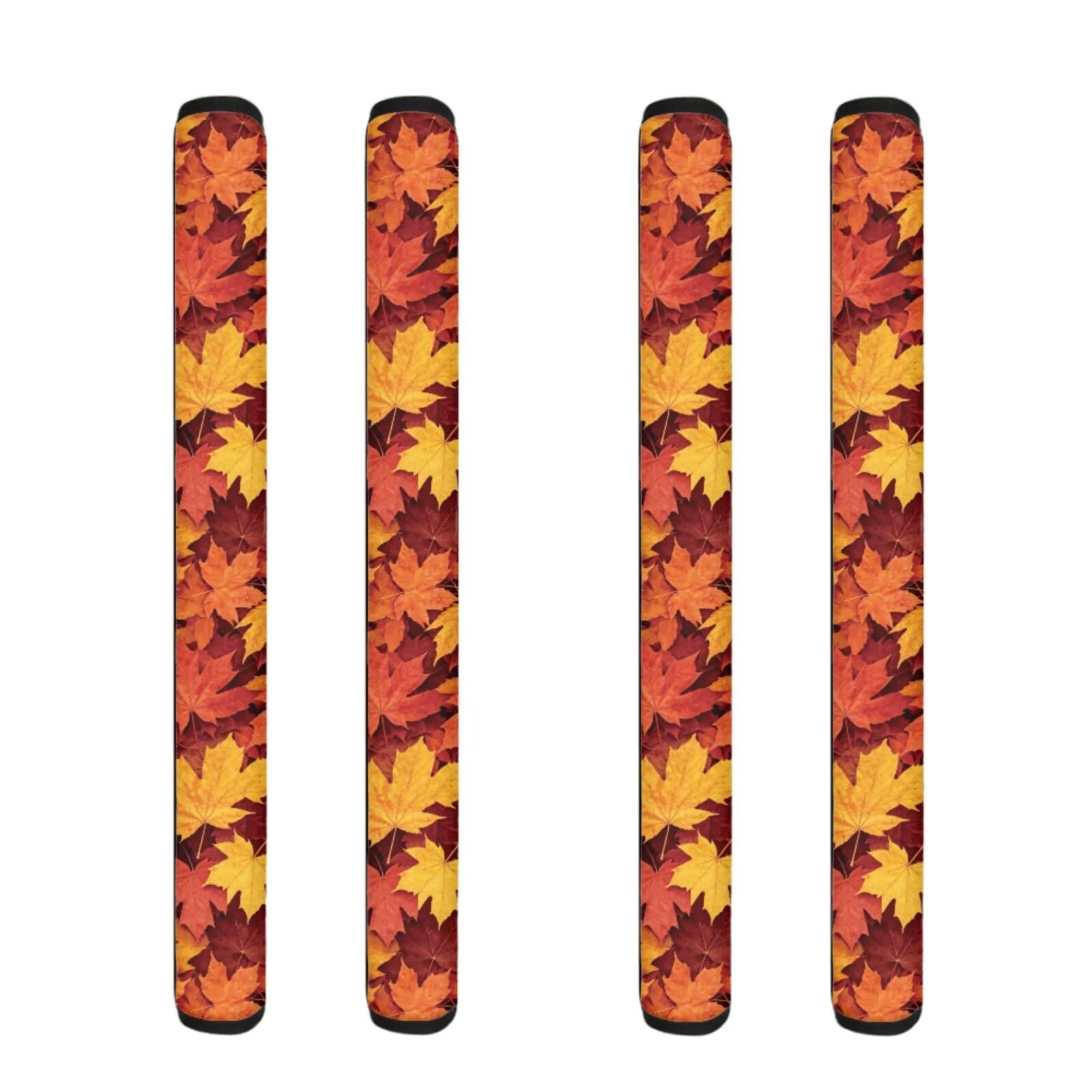 Autumn Leaves Pattern Refrigerator Door Handle Covers