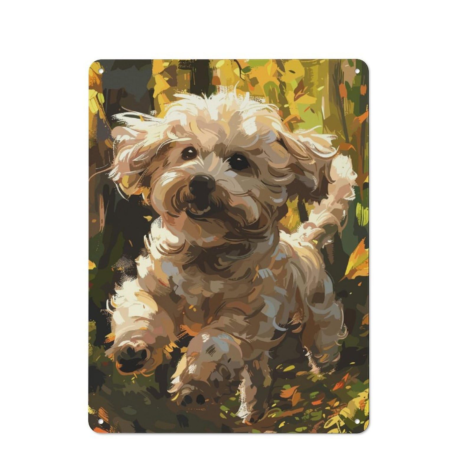 Junmoney Dog Cute For Garden Room Or Summerhouse, Rustic Tin Sign 40X30cm, Tin Sign Wall Decor For Garden Rooms And Summerhouses