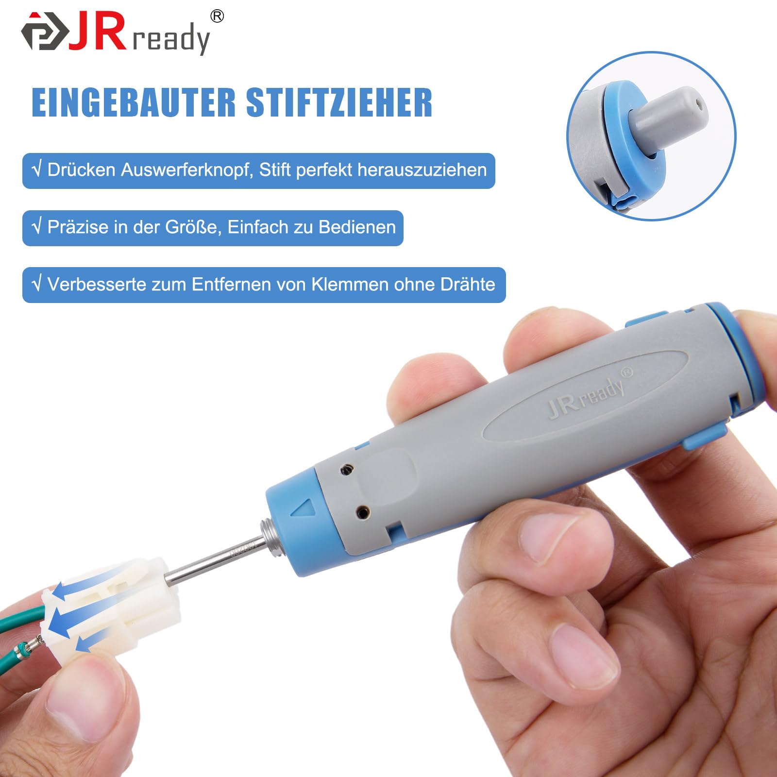 JRready JRconDRK-T190260 strumento di sblocco nuovo aggiornamento con custodia protettiva per TE 4.2 Mini Universal Mate-N-Lock AMP 4.2 Pitch Miniatura Rettangolo (MR) JST FL 4.14 Pitch Contatto