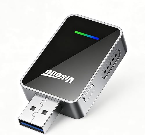 Visoud Fahren car Play Wireless Adapter-Android Auto Adapterr, One-Click User Sw