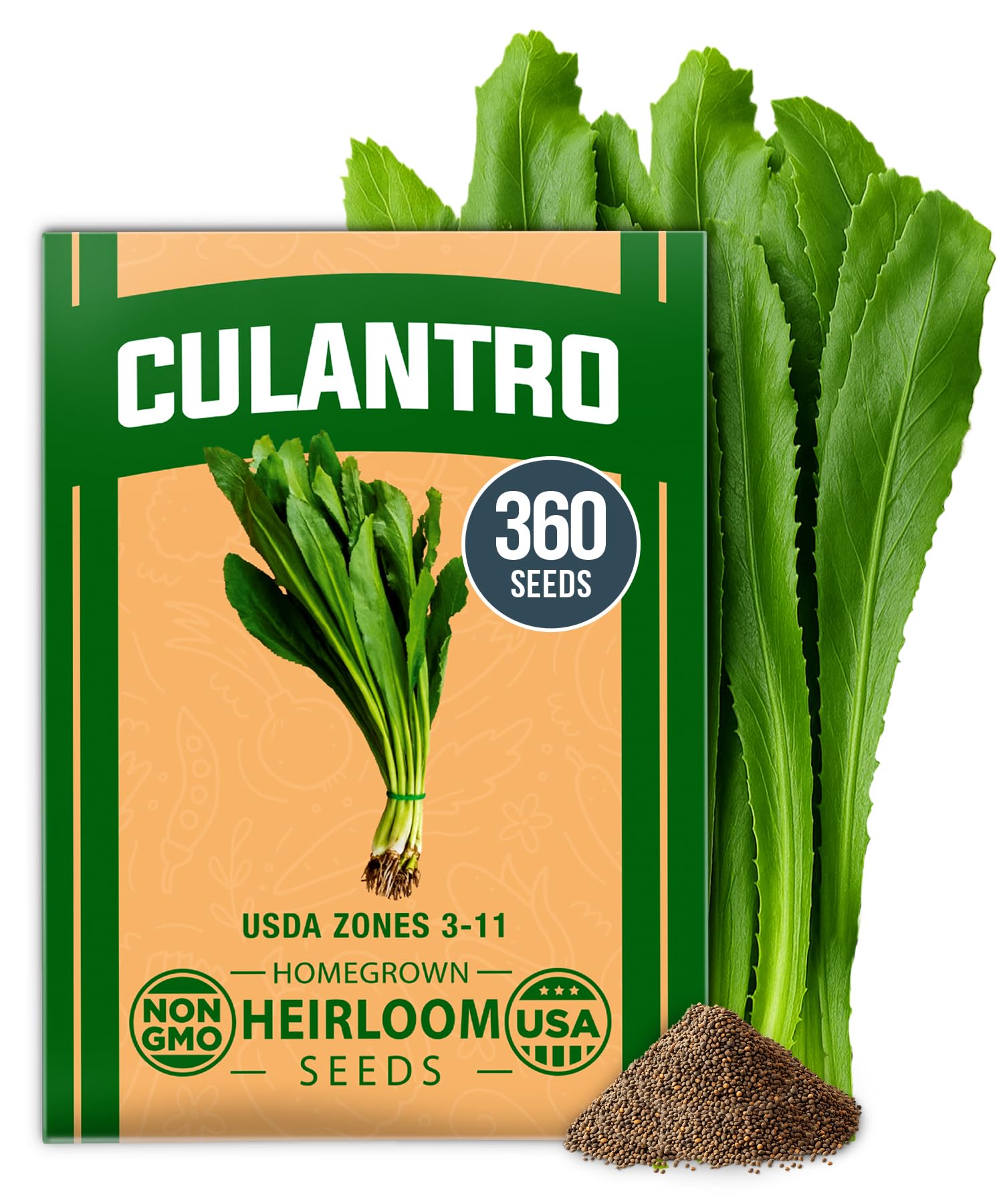 HOME GROWN Culantro Seeds, 360 Seeds, Eryngium foetidum