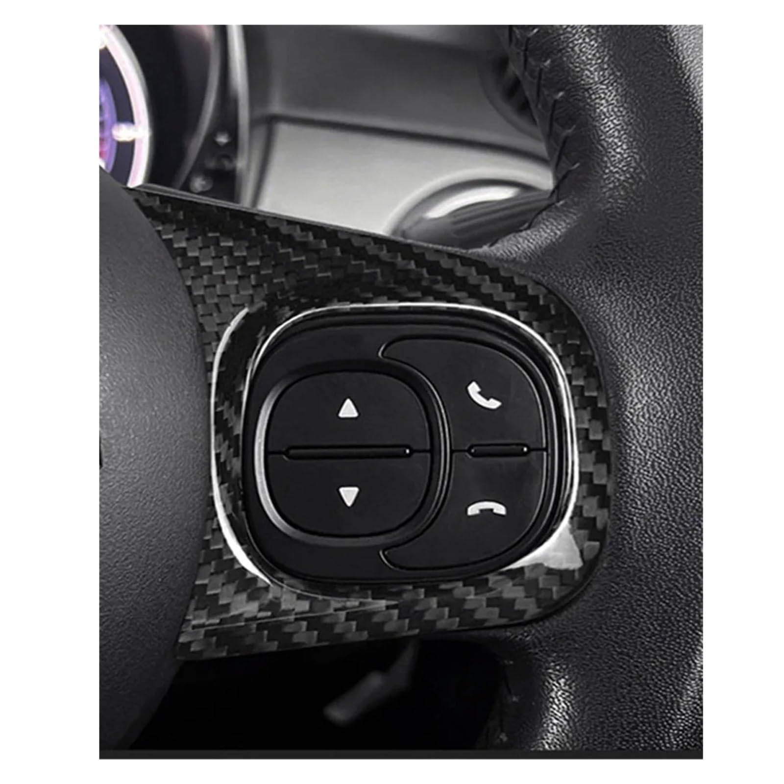 Car Steering Wheel Button Sticker,Fit For Fiat,for Abarth