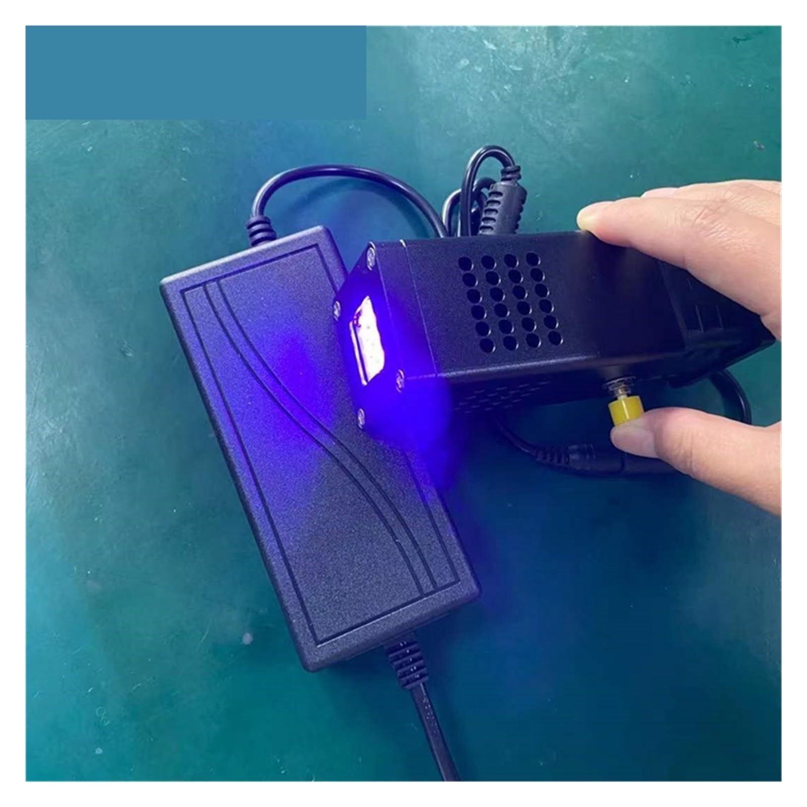 Lumière LED UV, Lampe de séchage UV LED portative 365NM/385NM/395NM/405NM/420NM Colle UV Colle à encre UV Réparation d'huile verte UV Lampe de séchage UV for le séchage de la peinture des meubles pour