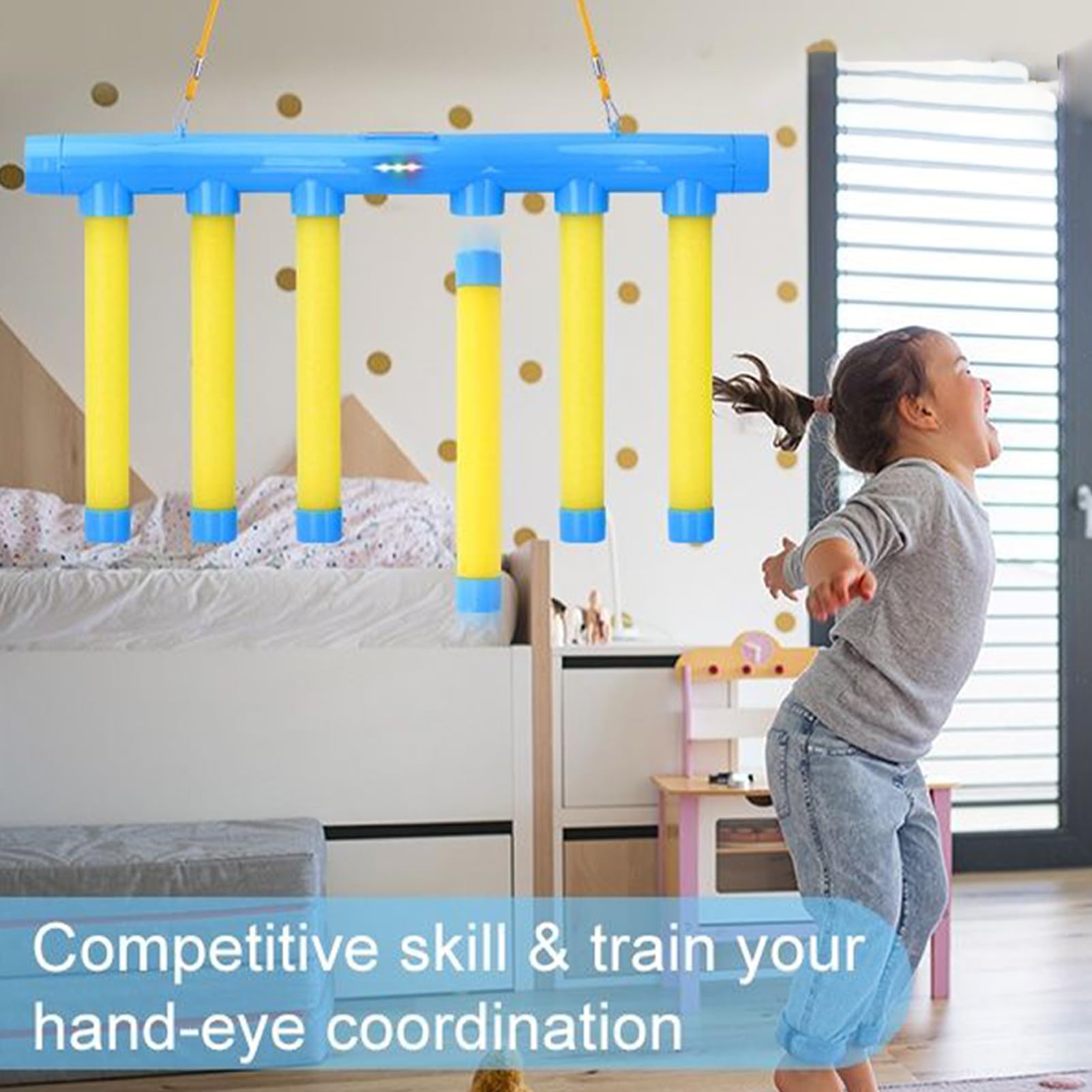 Juego de Reflejos con Palos Que Caen | Entrenador de Tiempo de Reacción con Mando a Distancia Portátil y - Palos Que Caen para Coordinación -Mano - para Preescolares Y Niños De Jardín De Inf