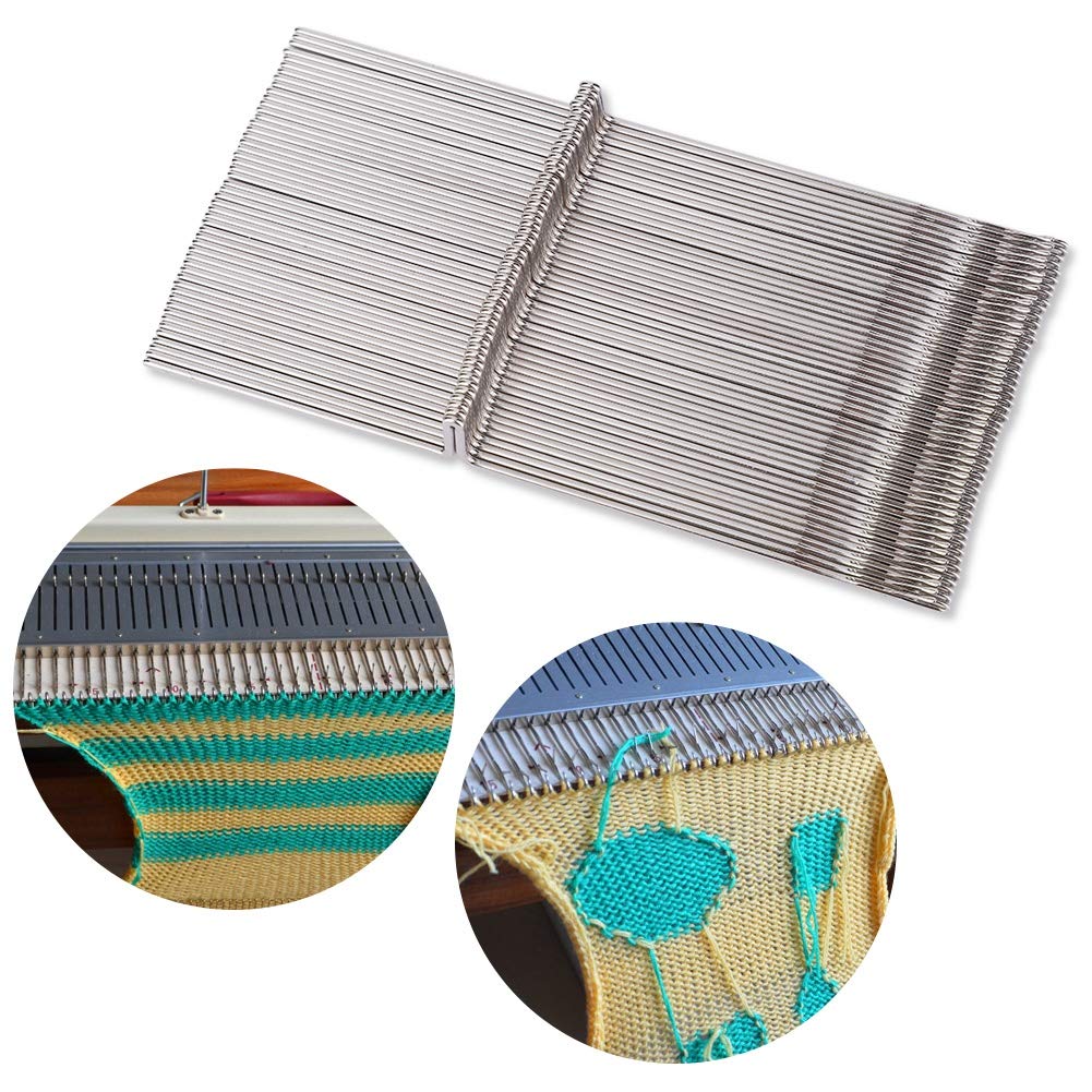 Aghi per Macchina per Maglieria, Set da 50 Pezzi in Acciaio, 12,7 cm, Compatibile con SRP325 SRP50 SRP60 SRP60N