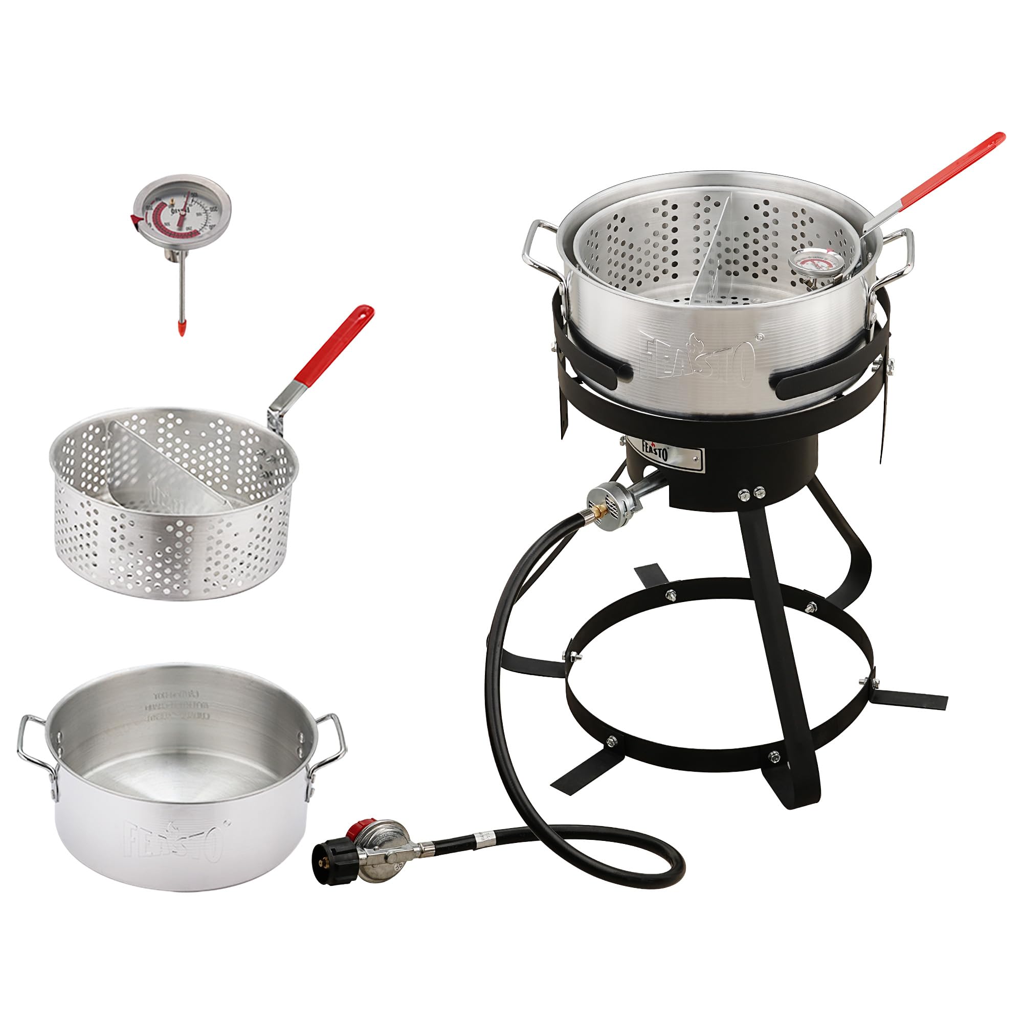 Feasto 10 Qt Aluminum Propane Fish Fryer