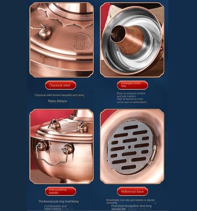 Olla Eléctrica Hot Pot Shabu Acero Inoxidable 32cm INUUXLG miniatura 6