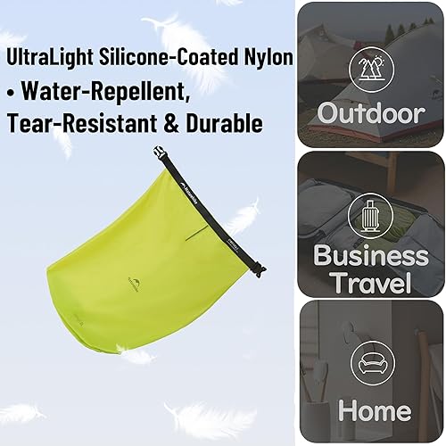 Miniatura 4 de Naturehike - Bolsas secas ultraligeras con válvula de aire al vacío, bolsa impermeable enrollable para almacenamiento de compresión, pequeña bolsa