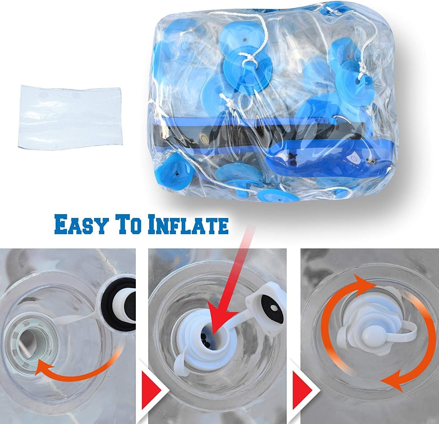 BenefitUSA Bumper Bubble Body Playground Inflatable Soccer Ball for Adults & Teens (Dia 5 Ft/ (1.5m)
