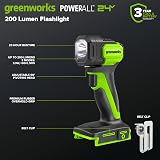 Greenworks 24V Cordless (6-Tool) Combo Kit – Drill +Impact Driver+Circular Saw+Reciprocating Saw+Multi-Tool+Flashlight, 4.0Ah + 2.0Ah Battery, 65W Fast Charger,(2) Cables CK361 - 8