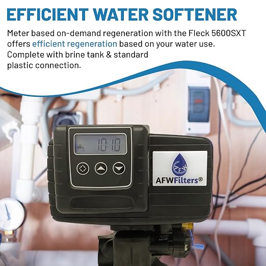 Ablandador de agua de 64,000 granos con sistema de agua del hogar AFW miniatura 5