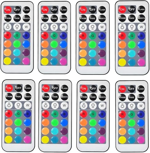 KITOSUN Mando a distancia exclusivos sumergibles Floralyte V luces LED 21 teclas (paquete de 8)