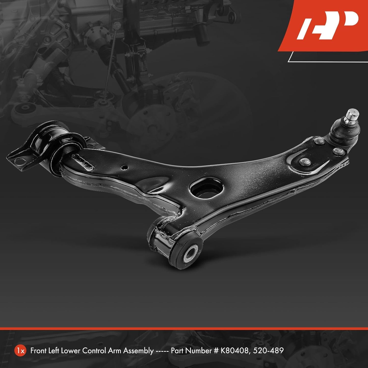 A-Premium Front Left Lower Control Arm, with Ball Joint & Bushing, Compatible with Ford Focus 2004-2011