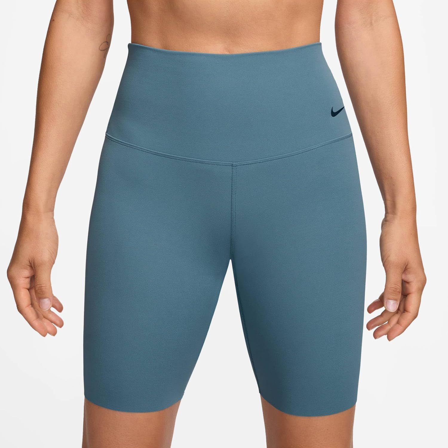 Nike Women's Zenvy Gentle-Support High-Waisted 8" Biker Shorts, Smokey Blue, Medium - Image 2