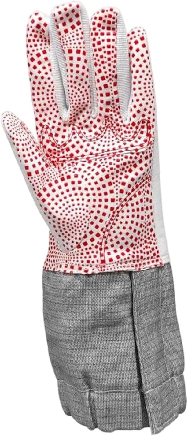 pistro Saber Fencing Glove Non Slip Palm Left Handed PU and Metal Professional Sabre Glove for Practice- Small