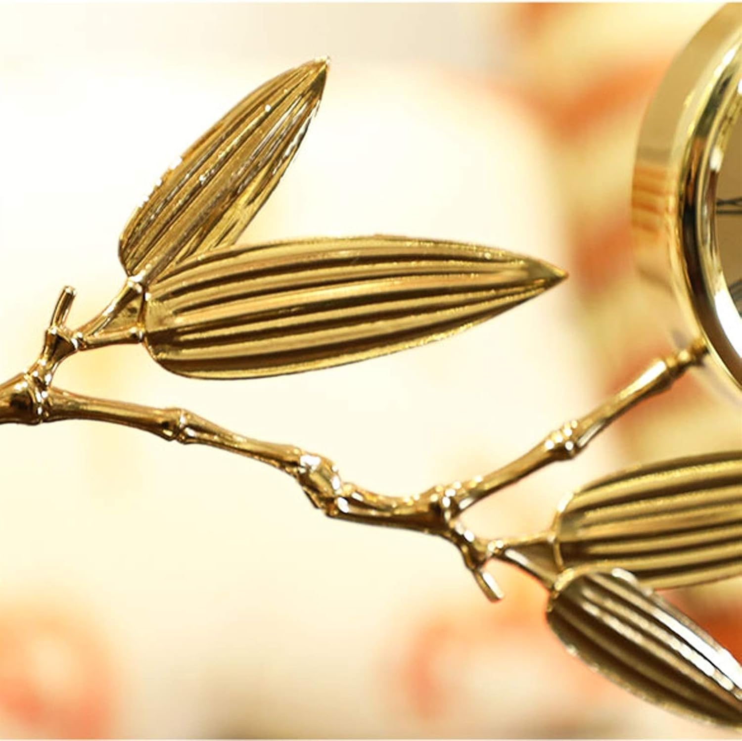 Clock Modern Table Clock/Mantel Clock, Creative Ornament Desk Clock for Family Living Room and Bedroom, Marble Base, 16.3 Inches Bracket Clock