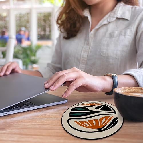 Miniatura 4 de Boho Floral Mouse Pad for Desk, Cute Aesthetic Mousepad, Retro Boho Gifts for Women, Non-Slip Rubber Base Desk Accessories Laptop Office Home