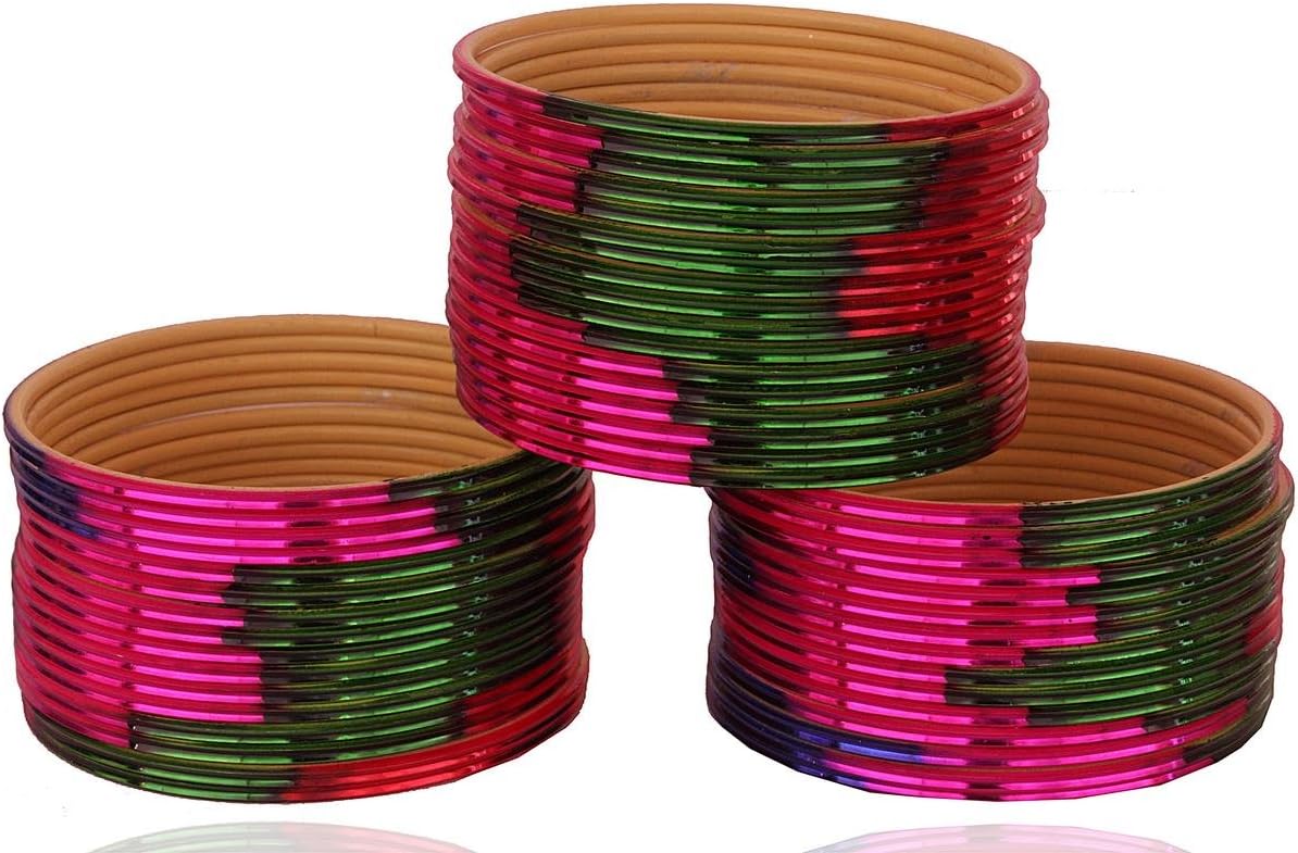 NMII Plain Metal Bangles Set For Women and Girls with Glossy Finished Design