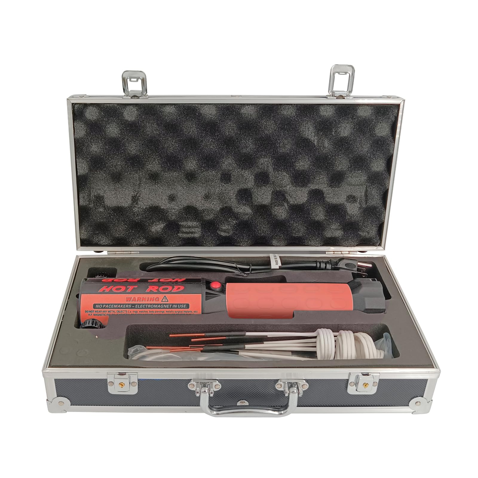 Solary Magnetyczny grzejnik indukcyjny do usuwania śrub – 1100 W, 220 V, narzędzie do ogrzewania indukcyjnego do odkręcania zardzewiałych śrub, wykrętak nakrętek z 12 cewkami indukcyjnymi i pudełkiem
