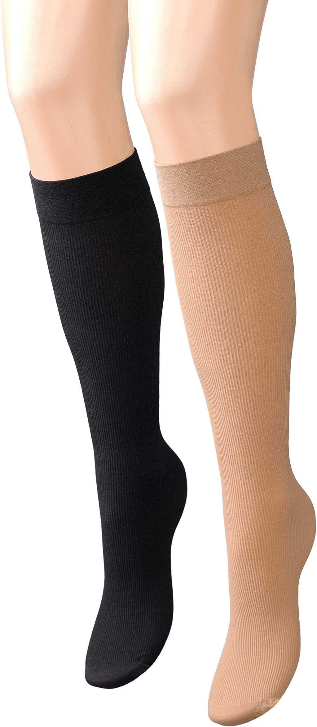 INTRIGUE Women's Knee High Nylons - 4 Pairs Pack - Patterned