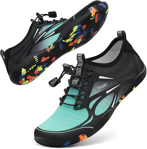 ATHMILE Zapatos de agua para hombres y mujeres, zapatos de río, para adultos, natación, playa, lago, piscina, calcetines acuáticos, calcetines