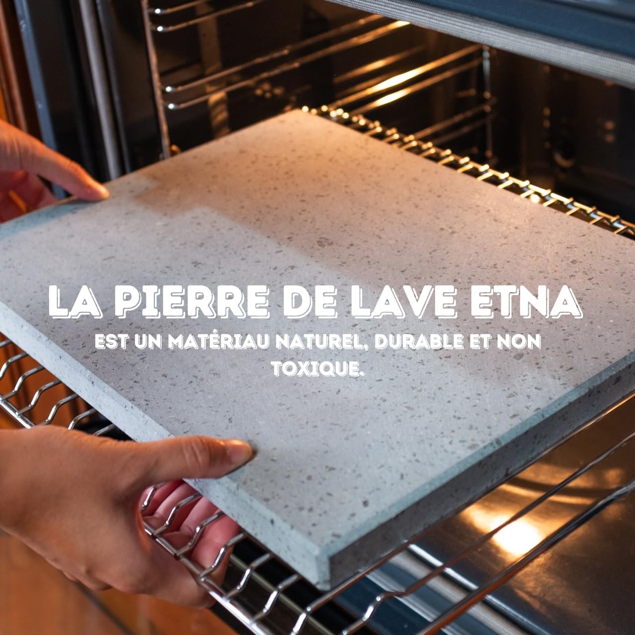 CUORE LAVICO - Plaque réfractaire en pierre de lave pour barbecue 39 x 30 x 3 cm avec rainure horizontale - cuisson naturelle meilleure pierre ollaire excellente pour viandes poissons et légumes