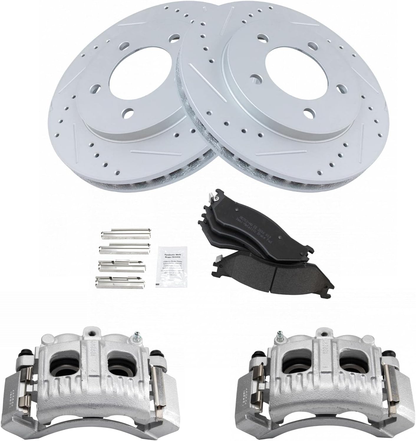 Front brake rotor and pad kit for 1997-2002 Ford Expedition / 1998-2002 Lincoln Navigator