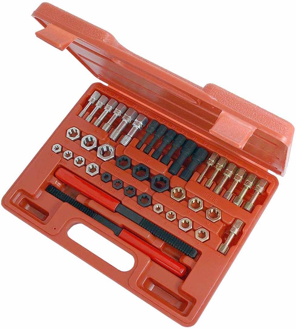 Free Shipping Offer Ctooltool Universal 42Pcs Thread Chaser Set, Rethread Repair Tool, Fractional and Metric Thread Restorer Kit Up To 50% OFF Ctooltool Universal 42Pcs Thread Chaser Set, Rethread Repair Tool, Fractional and Metric Thread Restorer Kit
