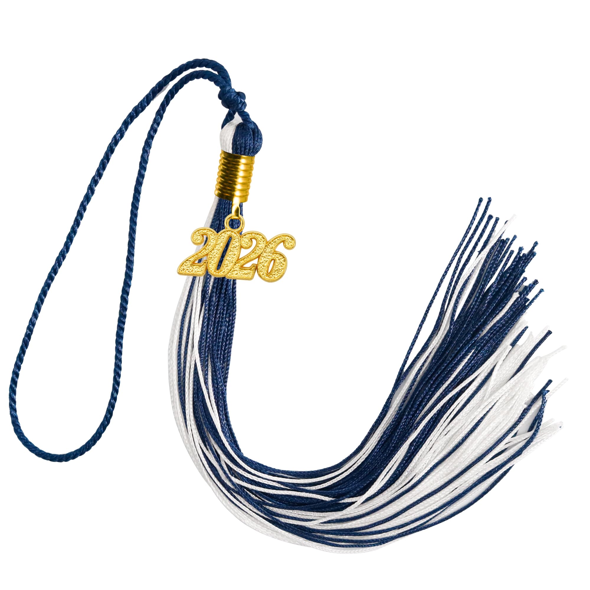 GraduationMall Single&amp;Multiple Color Graduation Tassel with 2026 Year Charm 9"