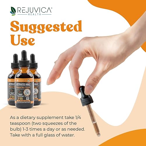 Miniatura 3 de Rejuvica Health Masculino activado - Tintura avanzada de soporte de libido masculino - Entrega líquida mejorada para una mejor absorción -
