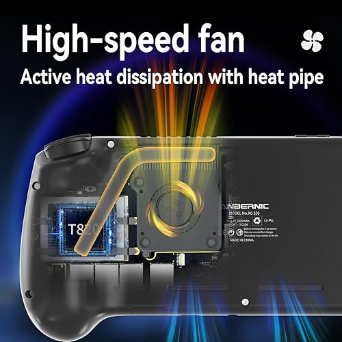 Miniatura 4 de RG556 Consolas de juegos de mano retro sin tarjeta Consola de juegos retro Android 13 Pantalla AMOLED de 5.48 pulgadas Procesador Unisoc T820,