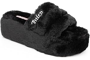 Women's Slide Sandals With Faux Fur