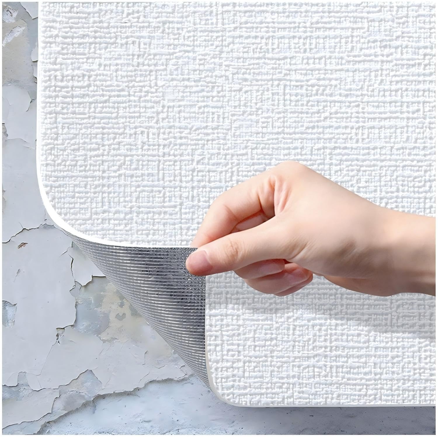 Papel pintado aislante contra paredes frías rollo autoadhesivo protector y extraíble