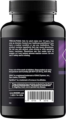 Miniatura 3 de Nugenix PM ZMA - Refuerzo de testosterona sin noche y apoyo para dormir 120 unidades