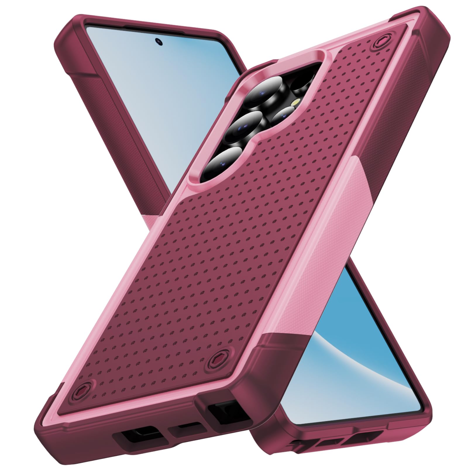 Designed for Samsung Galaxy S25 Ultra Case 2 in 1 Gift Militay Grade Drop Protective Rugged Heavy Duty Cover Shockproof Case for Galaxy S25 Ultra