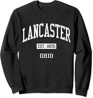 Lancaster Ohio OH JS04 Vintage Athletic Sports Sweatshirt