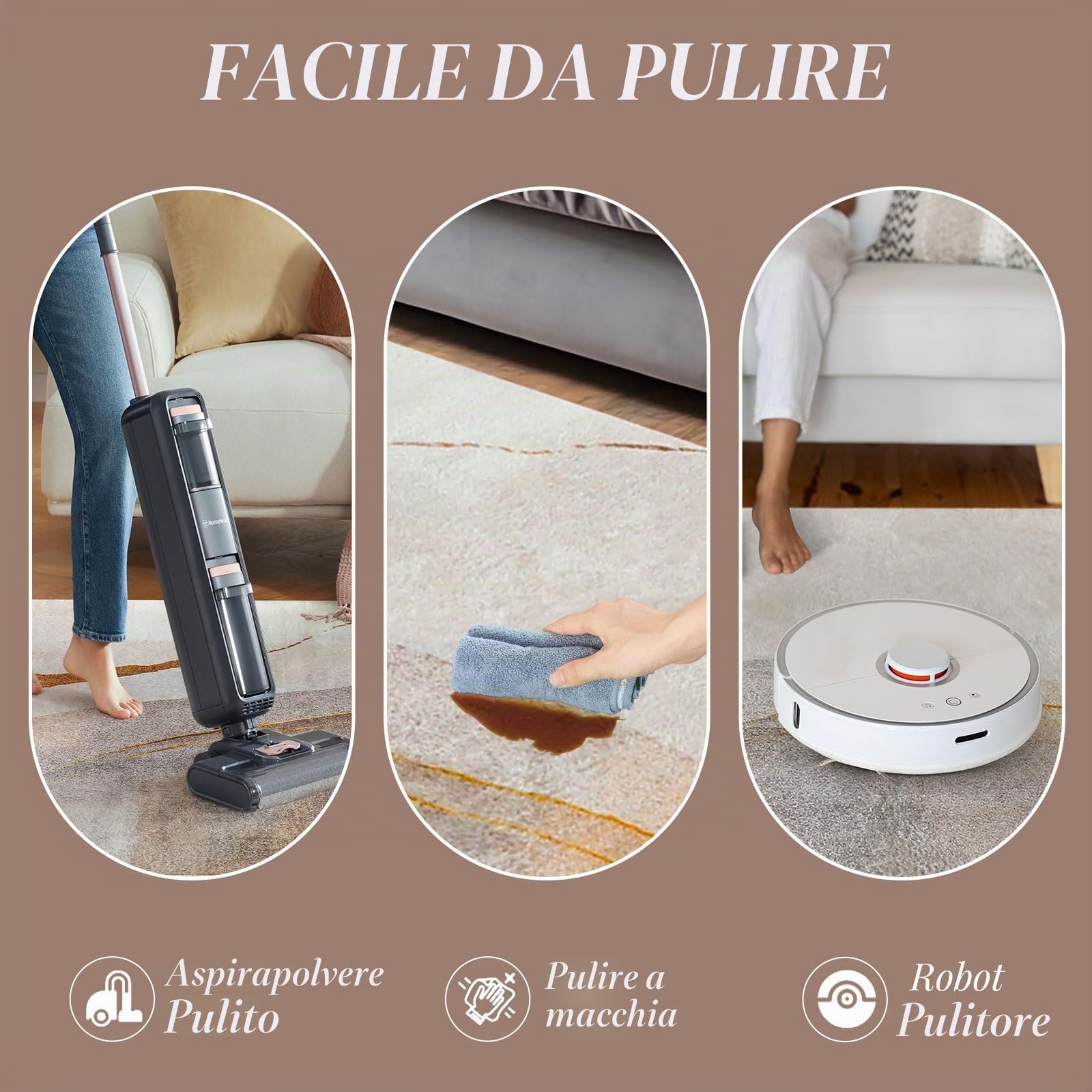 Area Tappeti per Soggiorno, Moderno Astratto Tappeto Morbido Pile Sala da pranzo Camera da letto Home Decor Tappeto antiscivolo (120 x 160 cm, Marrone/Oro)