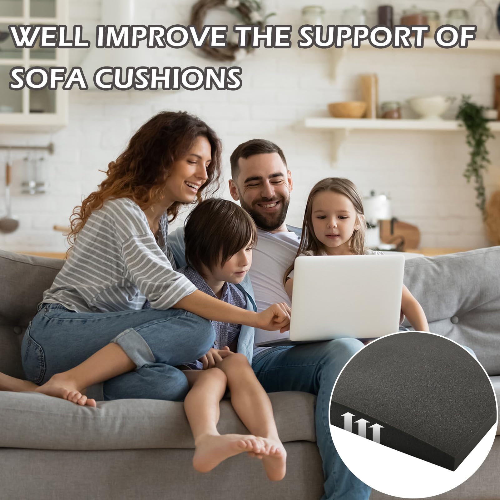 Cuscini Seduta Divano GGoty Cuscino Di Ricambio In Schiuma Ad