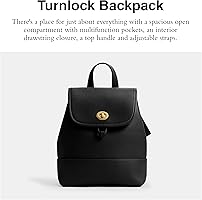 Coach Women's Turnlock Backpack Black One Size : Clothing, Shoes & Jewelry  - Amazon.com