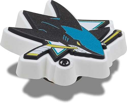 Miniatura 3 de Crocs Jibbitz NHL Hockey Team - Dijes deportivos para hombres y mujeres, tiburones San José, talla única, San Jose Sharks