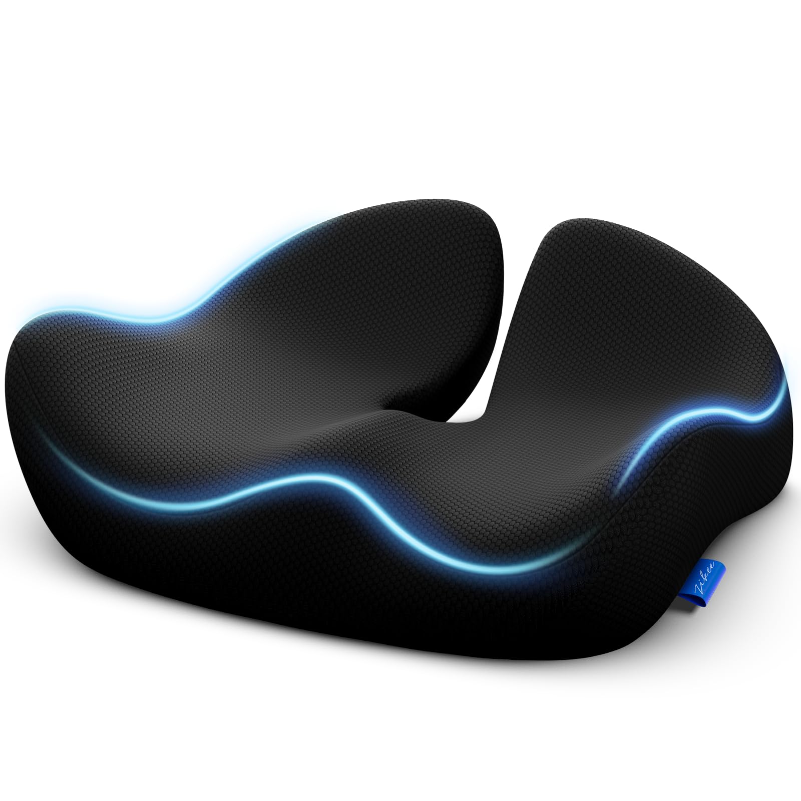 ZIKEE Pioneering Seat Cushion for Pressure Relief Ergonomic Office Chair Cushion for Sciatica Back Hemorrhoids Tailbone Pain Relief