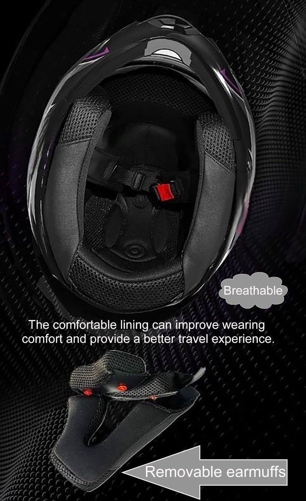 Kask szczękowy do motocykla, integralny kask motocyklowy, do sportów wyścigowych, sportowych, turystycznych, dla dorosłych, z podwójnym wizjerem, uniseks, C (54-61 cm)